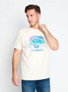 Koszulka z krótkim rękawem Rick & Morty - kremowy