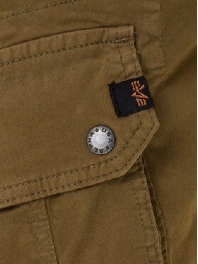 Alpha Industries Spodnie materiałowe Combat 126215 Zielony Slim Fit
