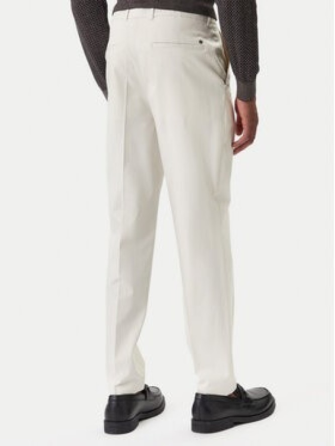 BOSS Spodnie materiałowe C-Perin 50555842 Biały Regular Fit