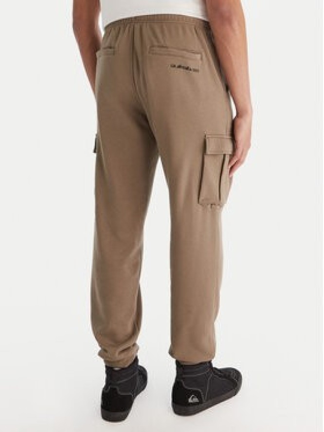Quiksilver Spodnie dresowe Cargo Fleece EQYFB03401 Khaki Regular Fit