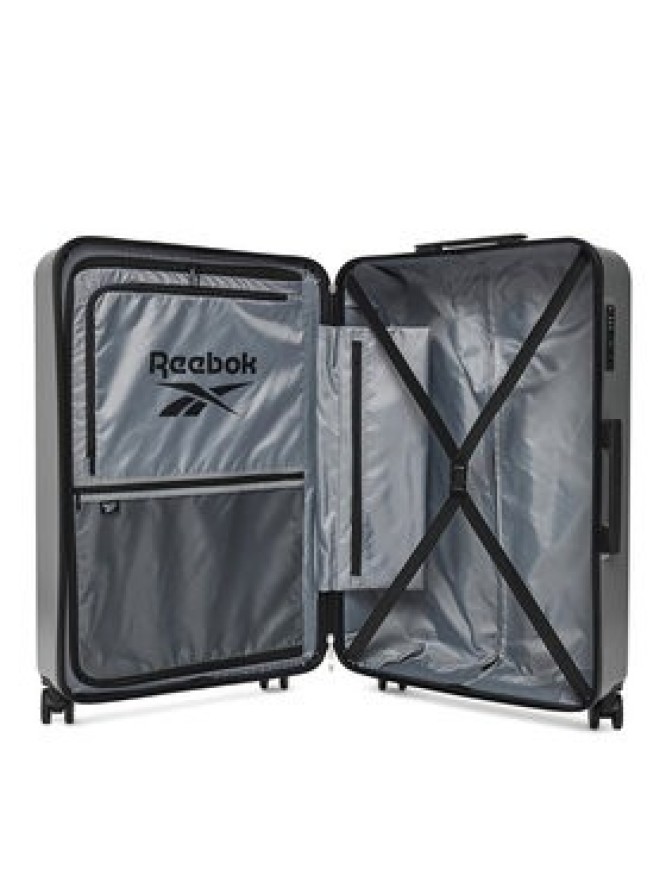Reebok Walizka duża CEOWB-RBK-WAL-003-07-CCC-L Srebrny