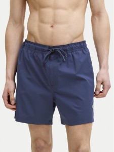 Jack & Jones Szorty kąpielowe Maui Tropic 12291385 Granatowy Regular Fit