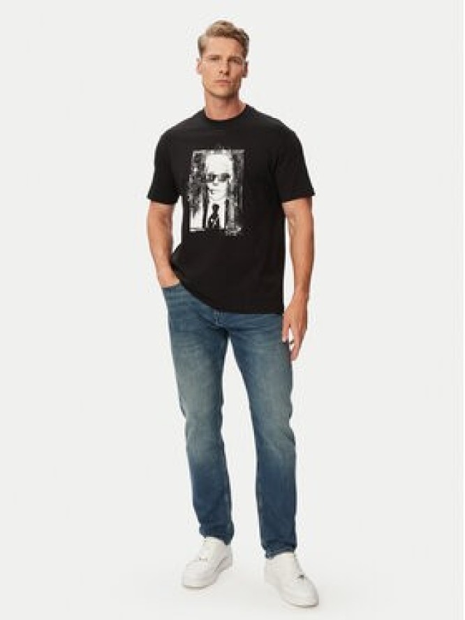 Karl Lagerfeld Jeans T-Shirt B3M17006 Czarny Regular Fit