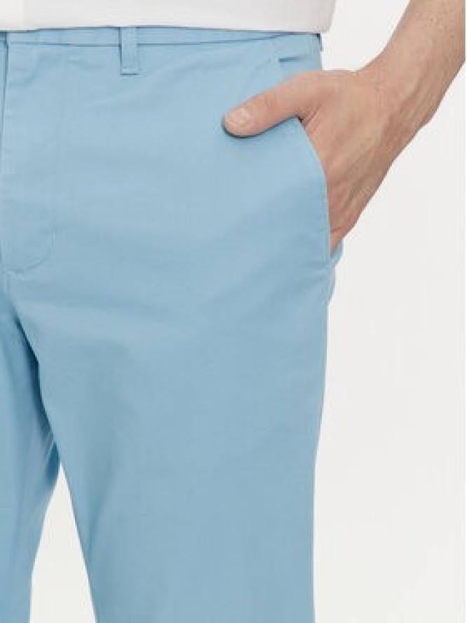 Tommy Hilfiger Chinosy Bleecker MW0MW26619 Błękitny Slim Fit