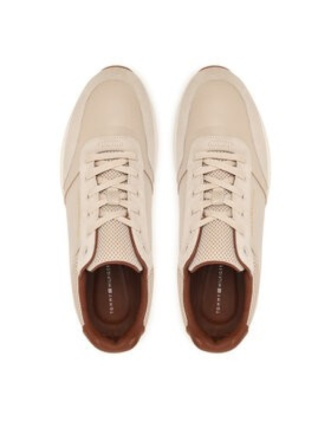 Tommy Hilfiger Sneakersy Dressy Runner FM0FM05910 Beżowy jasny
