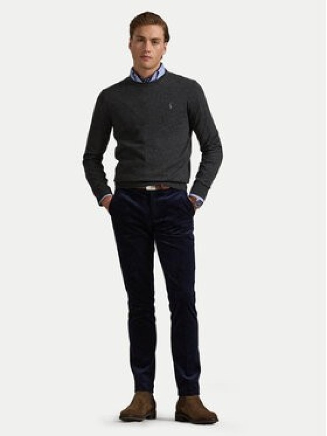 Polo Ralph Lauren Sweter 710946143003 Szary Slim Fit