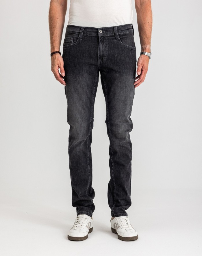 Męskie Spodnie Jeansowe Mustang Style Oregon Tapered Denim Black 1017124 4000 800