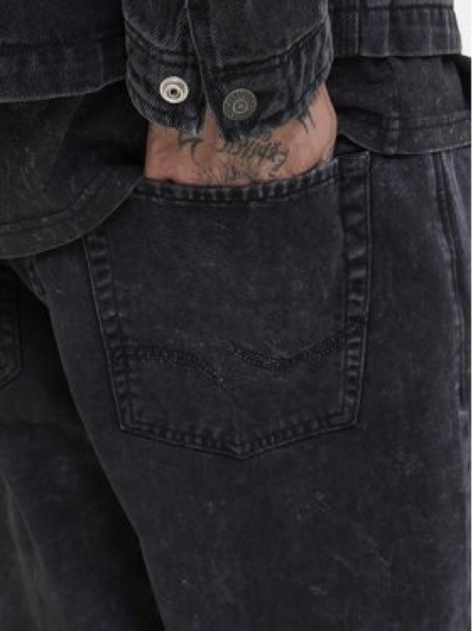 Jack & Jones Jeansy Alex Smith 12282731 Czarny Wide Leg