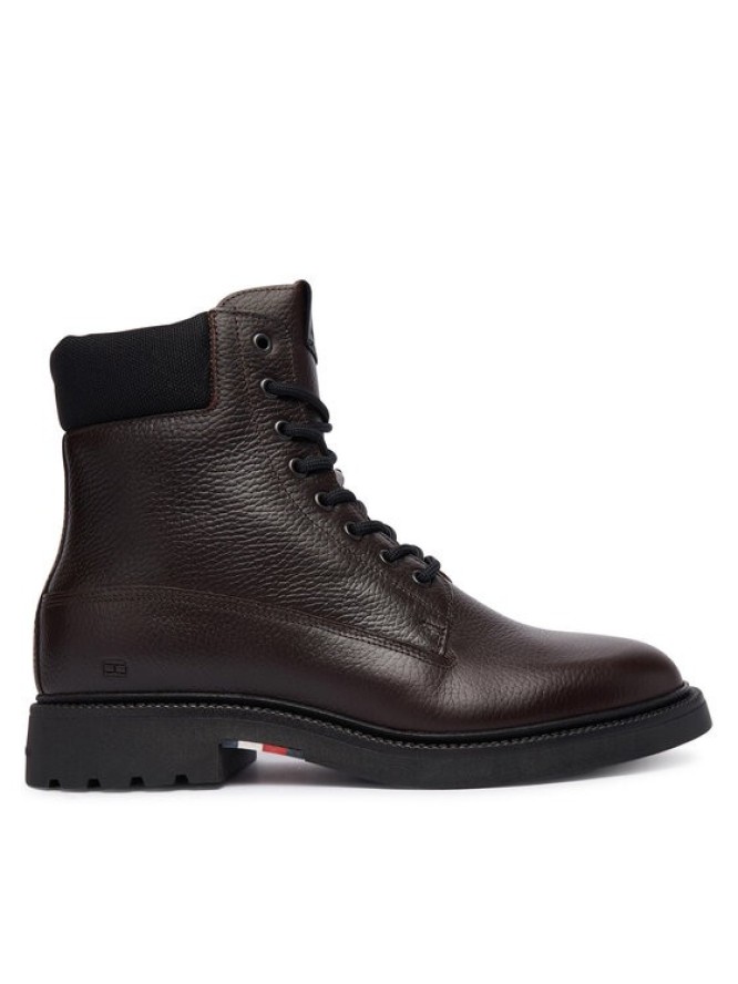 Tommy Hilfiger Kozaki Comfort Lwt Wrm Mx FM0FM05595 Brązowy