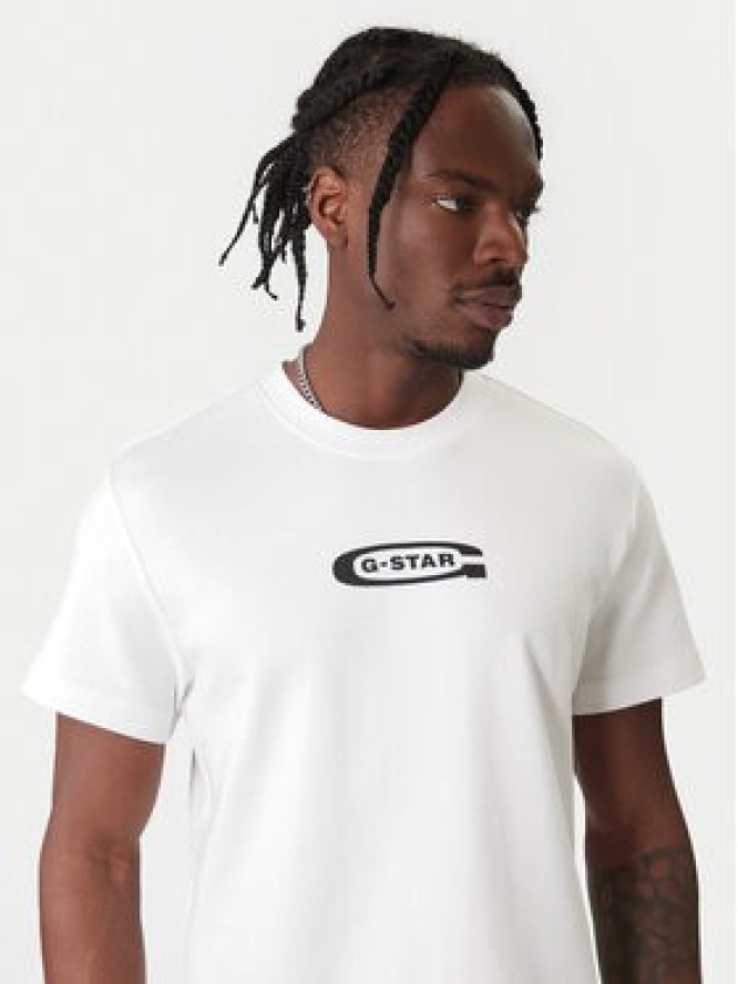 G-Star Raw T-Shirt Old Skool D25967-C812 110 Biały Regular Fit