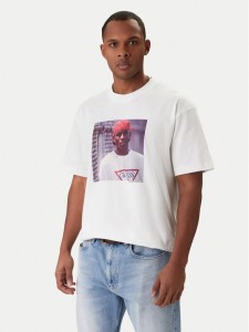 Guess Jeans T-Shirt M5BI3G K8FQ4 Biały Regular Fit