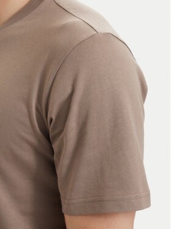 adidas T-Shirt Essentials Linear KF2390 Beżowy Regular Fit