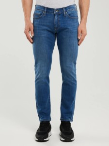 Jeansy męskie dopasowane niebieskie Tedd 356