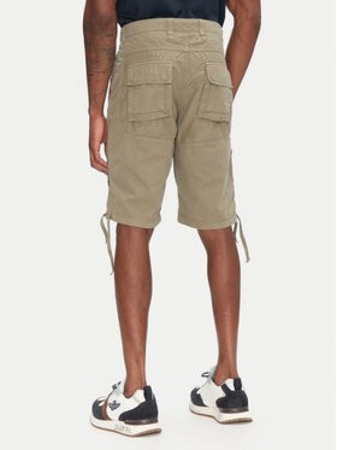 Aeronautica Militare Szorty materiałowe 251BE041CT1122 Khaki Regular Fit