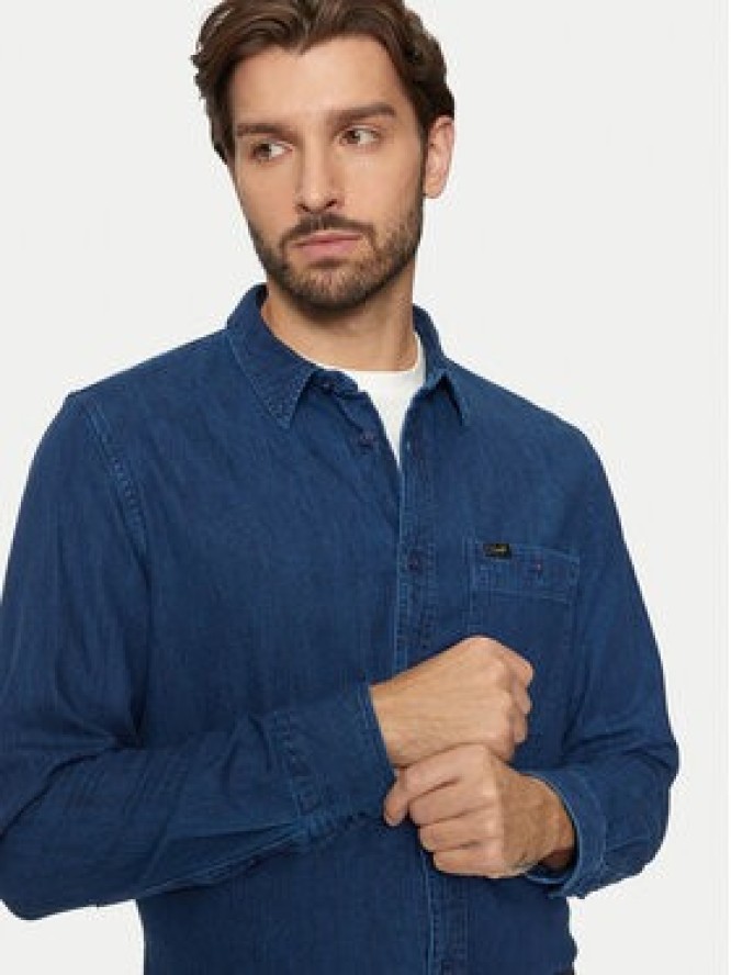 Lee Koszula jeansowa Leesure 112355712 Niebieski Regular Fit