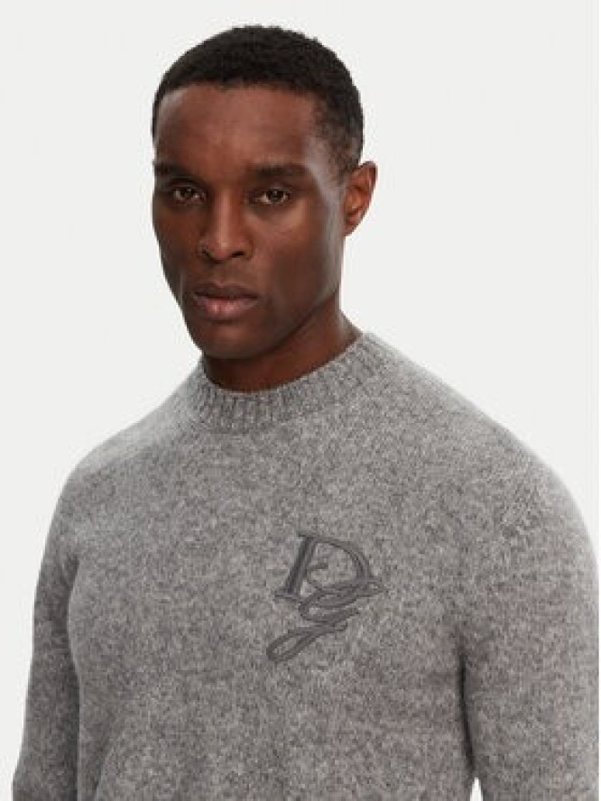 Dolce&Gabbana Sweter GXX02Z JFMIM Szary Regular Fit
