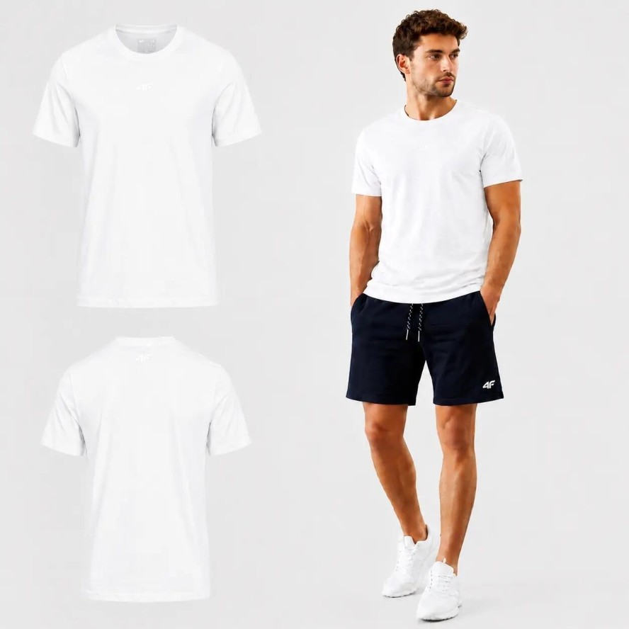 T-SHIRT MĘSKI 4F KOSZULKA BAWEŁNIANA KOLEKCJA LIMITOWANA M3947 SS26