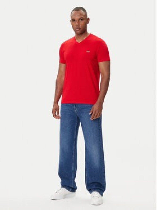 Lacoste T-Shirt TH6710 Czerwony Regular Fit