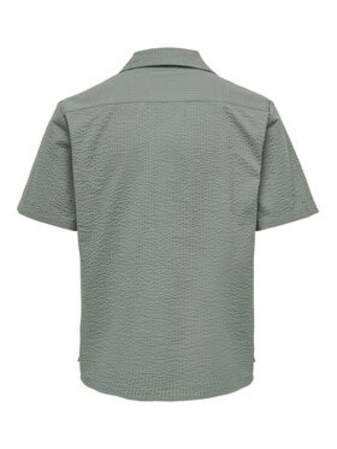 Only & Sons Koszula Eye Resort 22030342 Zielony Relaxed Fit