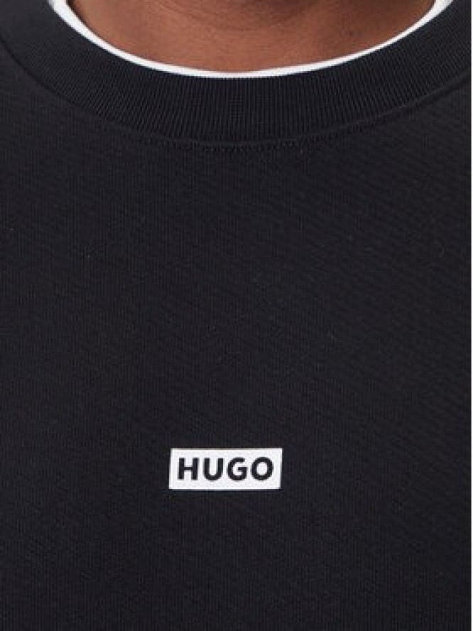 HUGO Bluza Naviu 50510732 Czarny Loose Fit