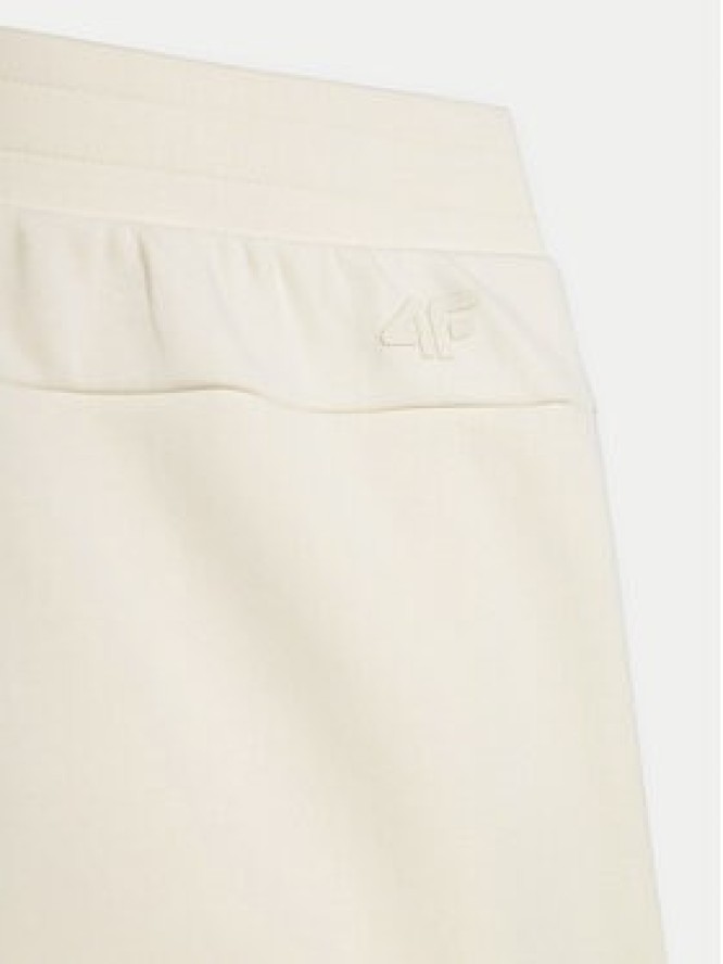 4F Spodnie dresowe 4FWSS24TTROM648 Beżowy Regular Fit