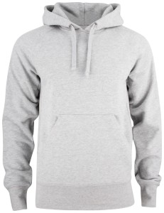 clique bluza z kapturem Helix z mieszanki bawełny – grey melange