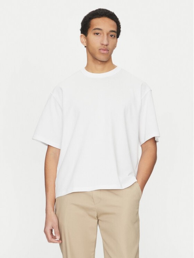 Jack & Jones T-Shirt Manchester 12275656 Biały Cropped Fit