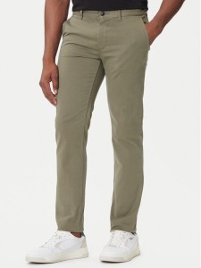 BOSS Chinosy 50510933 Zielony Slim Fit