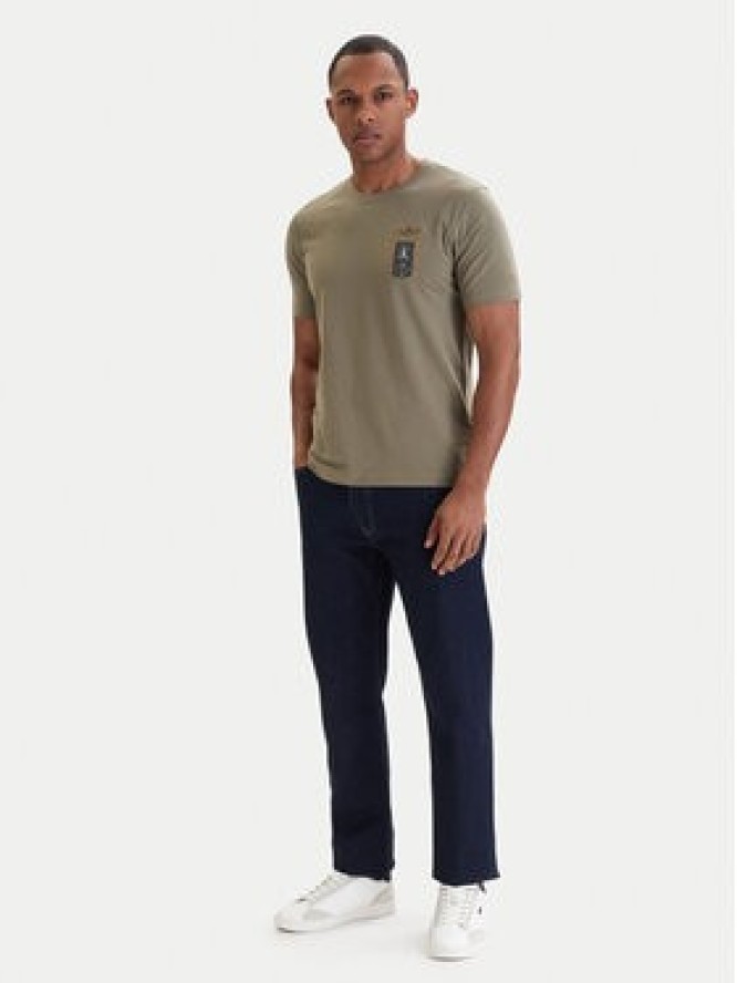 Aeronautica Militare T-Shirt 261TS2534UJ00641 Zielony Regular Fit