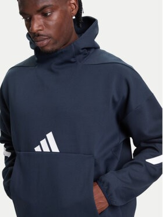 adidas Bluza Z.N.E. JW4729 Granatowy Loose Fit