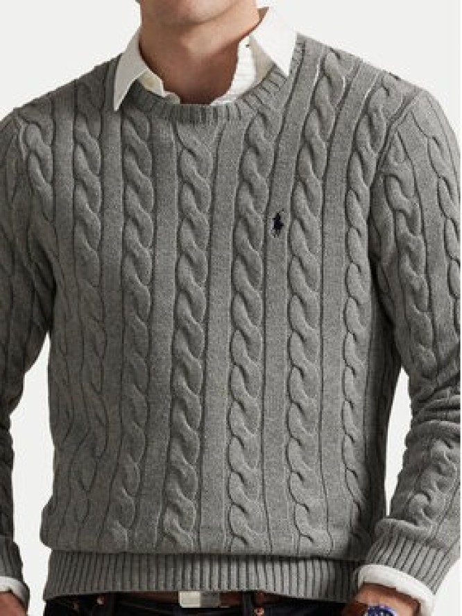 Polo Ralph Lauren Sweter 710775885013 Szary Regular Fit
