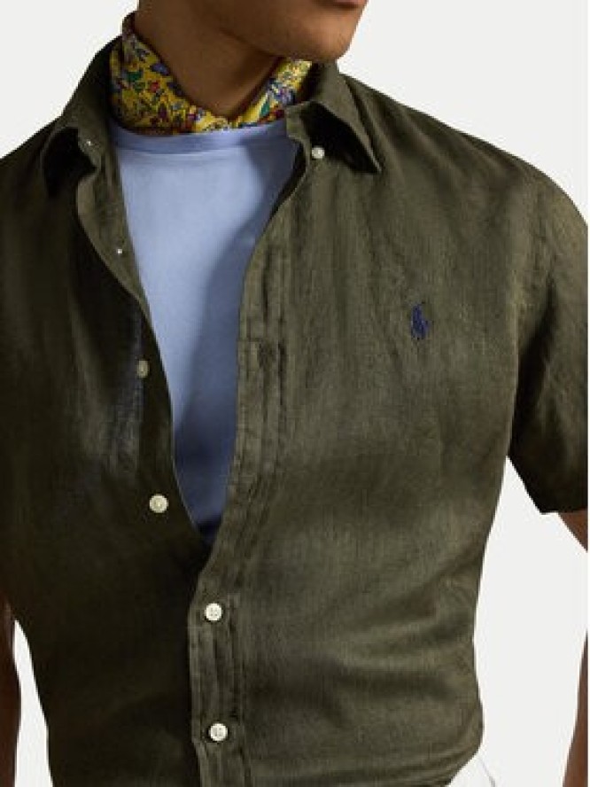 Polo Ralph Lauren Koszula 710968912503 Zielony Regular Fit