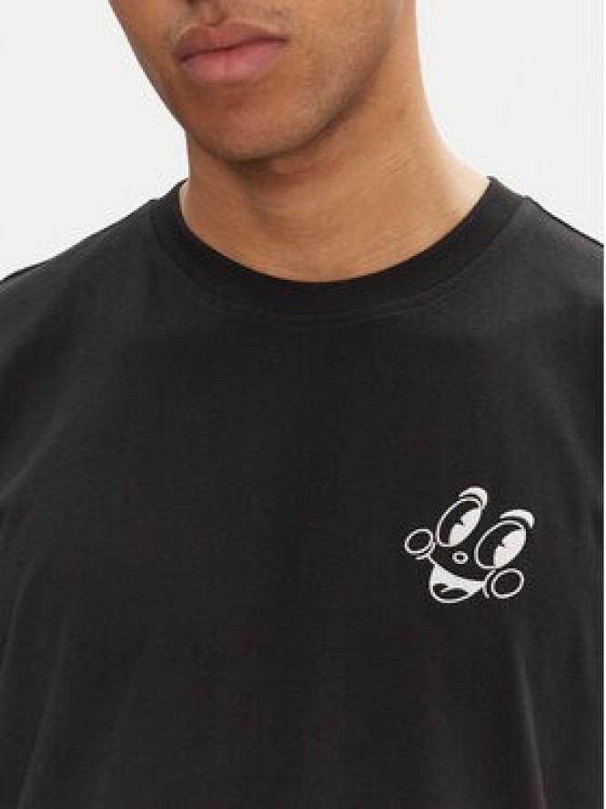 adidas T-Shirt Made by Nelson JN7030 Czarny Loose Fit