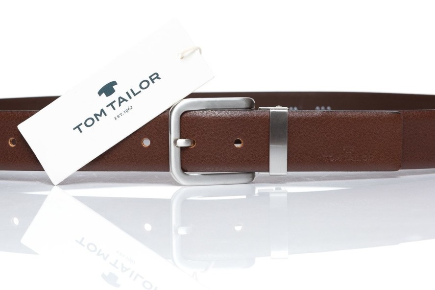 TOM TAILOR PASEK SKÓRZANY SOPO-TT293 680 35mm Ledergürtel