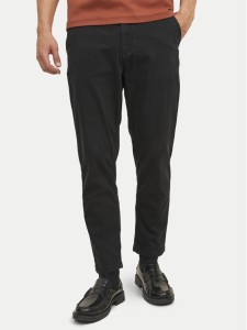 Jack & Jones Chinosy Harlow 12242188 Czarny Tapered Fit
