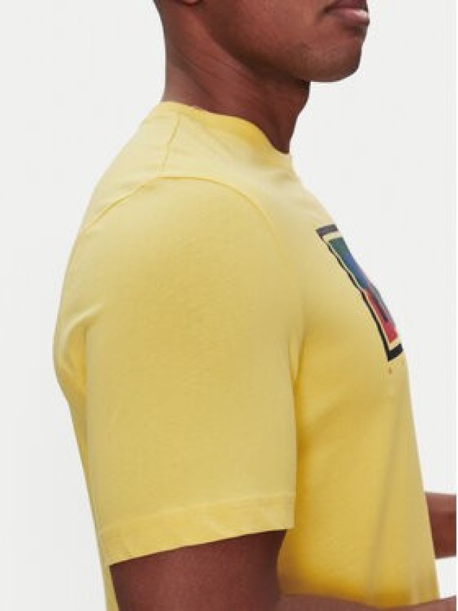 Puma T-Shirt Graphics Box 684827 Żółty Regular Fit