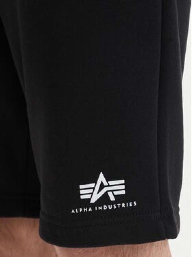 Alpha Industries Szorty sportowe Basic 156367 Czarny Regular Fit