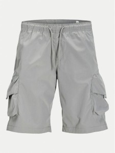 Jack & Jones Szorty materiałowe Cole 12269386 Szary Cargo Fit