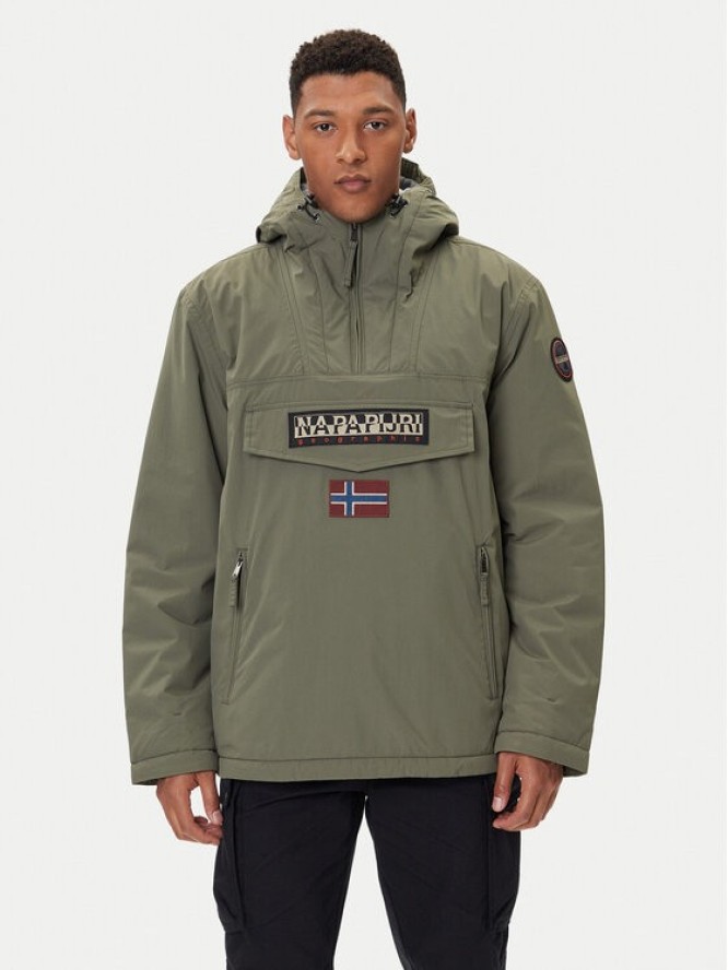 Napapijri Kurtka anorak Rainforest Pocket 2 NP0A4GMD Zielony Regular Fit