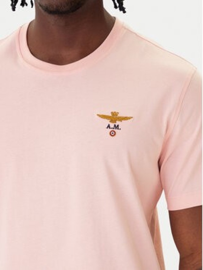 Aeronautica Militare T-Shirt 261TS1580UJ00372 Różowy Regular Fit