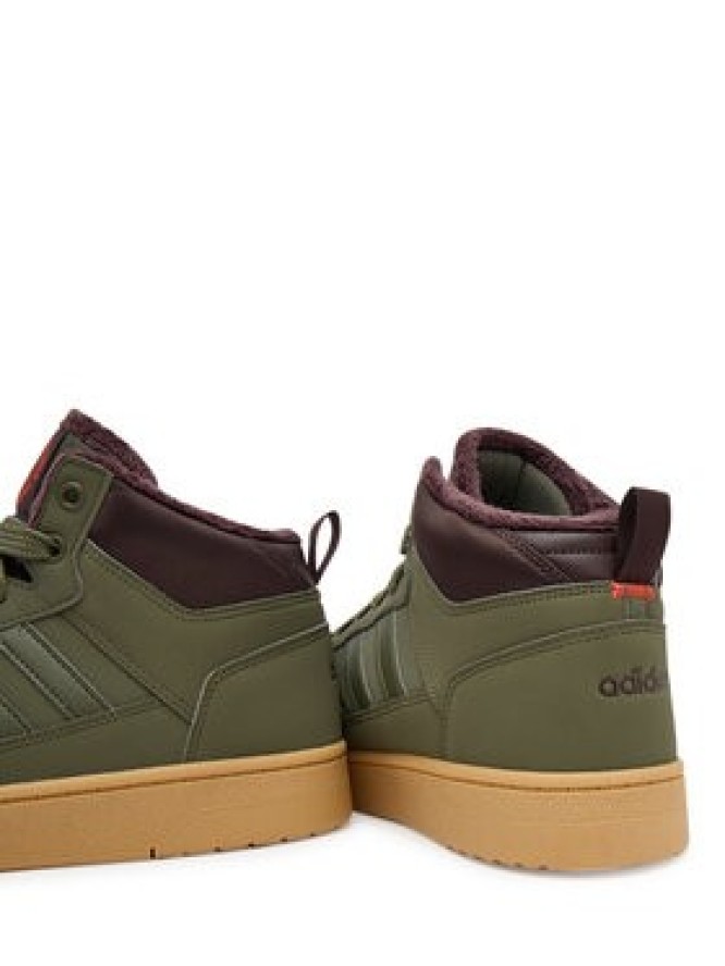 adidas Sneakersy Rapid Court Mid Winterized JR0184 Zielony