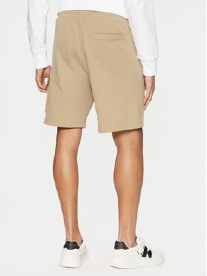 Calvin Klein Jeans Szorty sportowe J30J327284 Beżowy Regular Fit