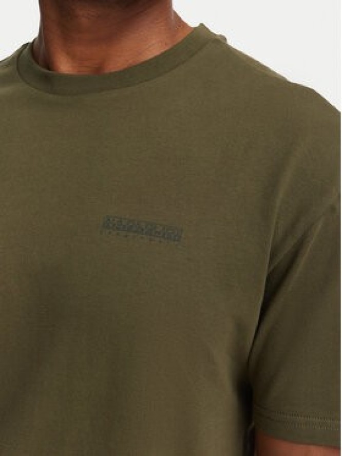 Napapijri T-Shirt Yourte NP0A8AU2 Zielony ciemny Relaxed Fit