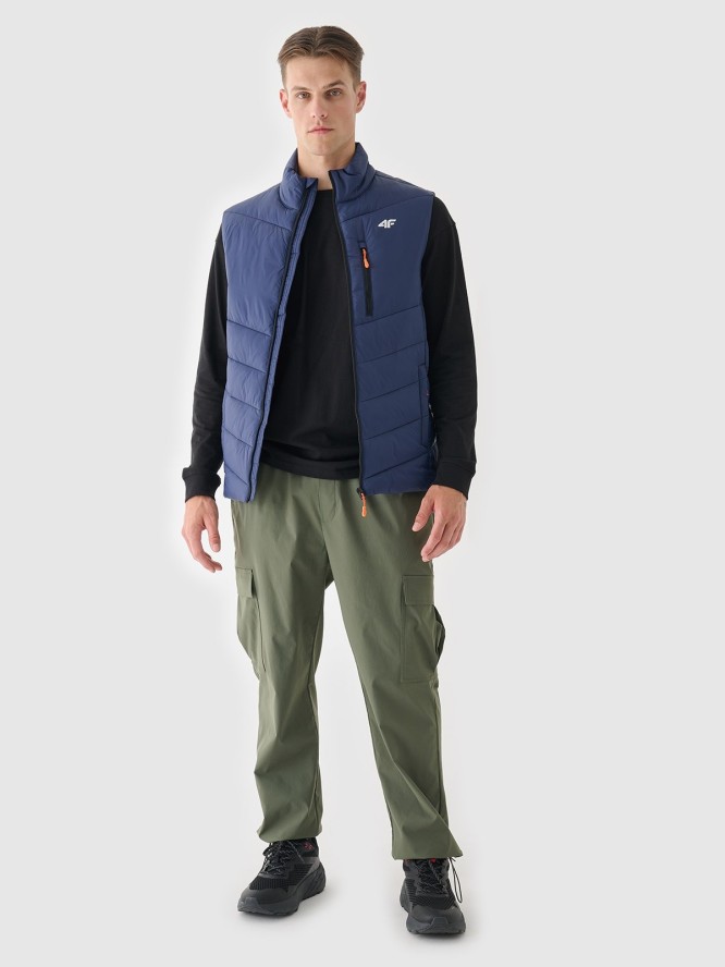 4F Bezrękawnik puchowy z wypełnieniem syntetycznym męski - granatowy S