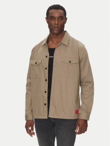 HUGO Kurtka jeansowa Enalu 50468744 Brązowy Oversize