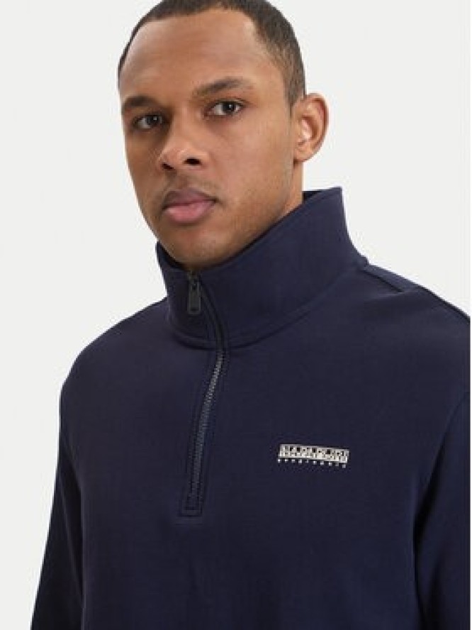 Napapijri Bluza B-Small Box Hz NP0A88TO Granatowy Relaxed Fit