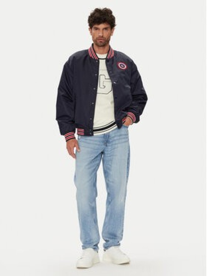 Guess Jeans Kurtka bomber M5YL15 WHAA2 Granatowy Regular Fit