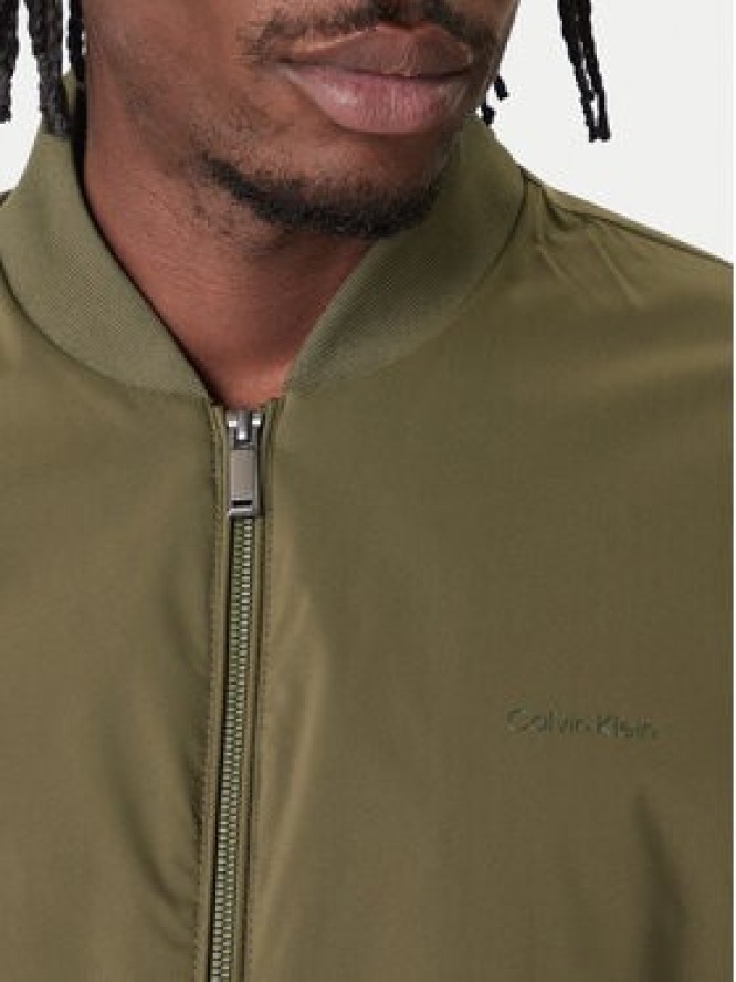 Calvin Klein Kurtka bomber LV040FM512 Khaki Regular Fit