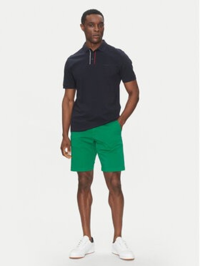 Hechter Paris Szorty materiałowe 26664 151365 Zielony Regular Fit