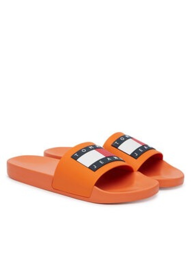 Tommy Jeans Klapki Tommy Jeans Pool Slide Ess EM0EM01191 Pomarańczowy